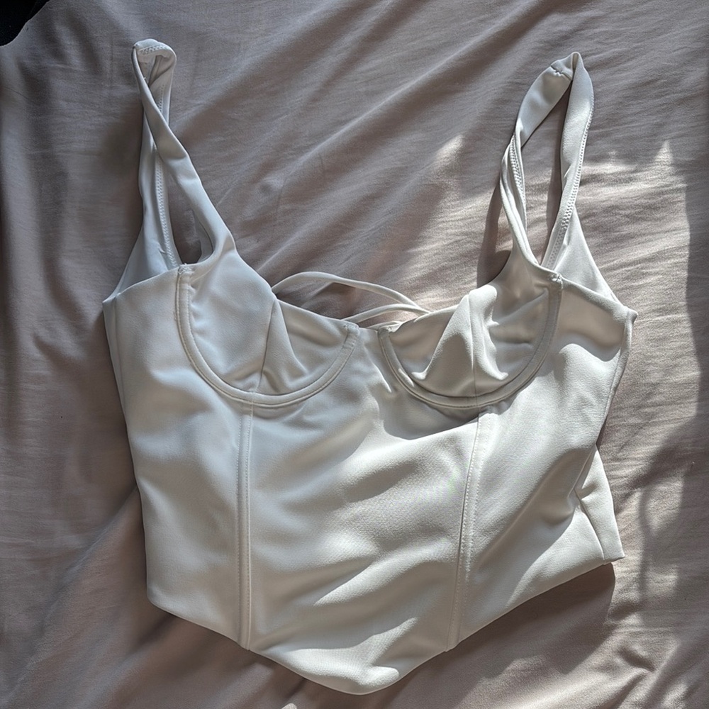 White Bustier Top